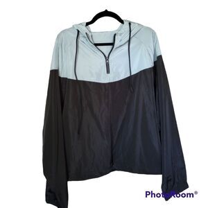 *Flex it Pink,  Women's windbreaker Jacket,Black & Grey, size XXL, EUC